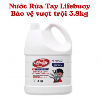 Nước Rửa Tay Lifebuoy Bảo vệ vượt trội 3.8kg (Đỏ) 
